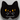 Black Cat Spoon Rest featuring a debossed design with sparkling eyes, perfect for holding cooking utensils.