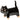 Playful Black Cat Decor ā A black cat figurine with a raised tail, glossy black glaze, and bare ceramic details on the paws and face.