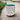 White ceramic planter with hand-painted black cat face and blue interior, available in 5-inch and 6.5-inch sizes