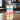 Clear glass water bottle with colorful “In My Cat Mom Era” text and paw-shaped straw topper