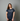 Woman wearing the tee on a white background