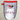 Oval-shaped oven mitt with a cat design and text 'Purr Purr Purr' on a gray background.