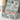 In Bloom Jewelry Box with white cat and floral motif on light blue background, perfect for storing necklaces and rings.
