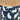 Side view of Ceramic Cat Canister highlighting the playful white cat silhouettes on a sleek navy ceramic background.