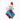 Plush toy with a cat design wearing a Santa hat and candy cane blanket on a white background