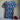 Goodnight Kitty Pajama Shirt with a peeking black cat amidst blue, purple, and pink jungle foliage.