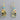 Cat Themed Gifts for Women, Cat Earrings Gold Plated With Blue Enamel Color