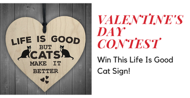 Win A Cat Sign Valentine's Day Contest