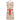 A Christmas-themed apron with a red neck strap and waist tie, featuring a festive print of gingerbread cookies, snowmen, candy canes, and Christmas trees on a light beige background, displayed on a white mannequin torso.