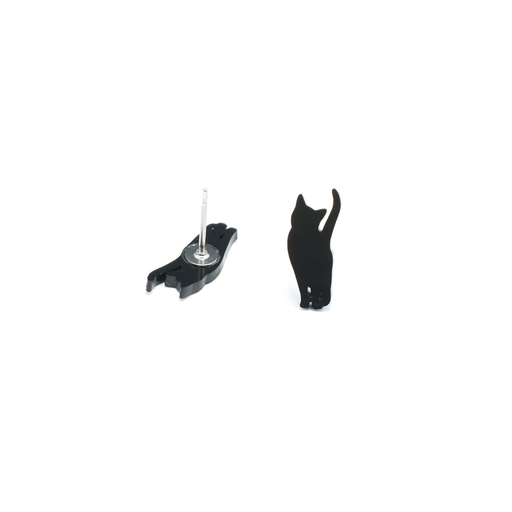 Black Cat Earrings For Cat People