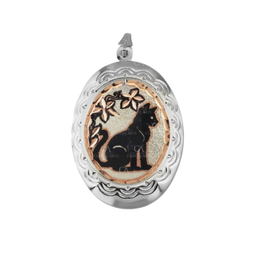 Black Cat Locket – Purrs and Whiskers