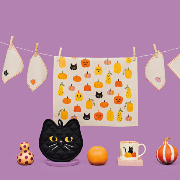 Cat Pot Hoder Black Cat Pot Holder – Purrs and Whiskers