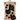 A package of three black felted wool cat head garlands with yellow eyes, pink noses, and white whiskers, displayed on a brown cardboard hanger with black pom-poms.