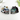 Two cartoon cat pins with books on a white background