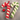 Two candy cane-shaped dog toys, one red and white, one green and white, on a white background.