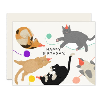 Cat Birthday Card With Cats On It
