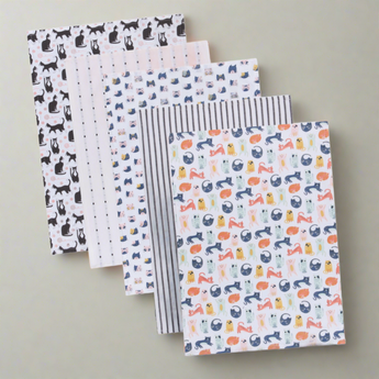 Set of 5 Cat Dish Towels - Perfect for Kitchen Decor