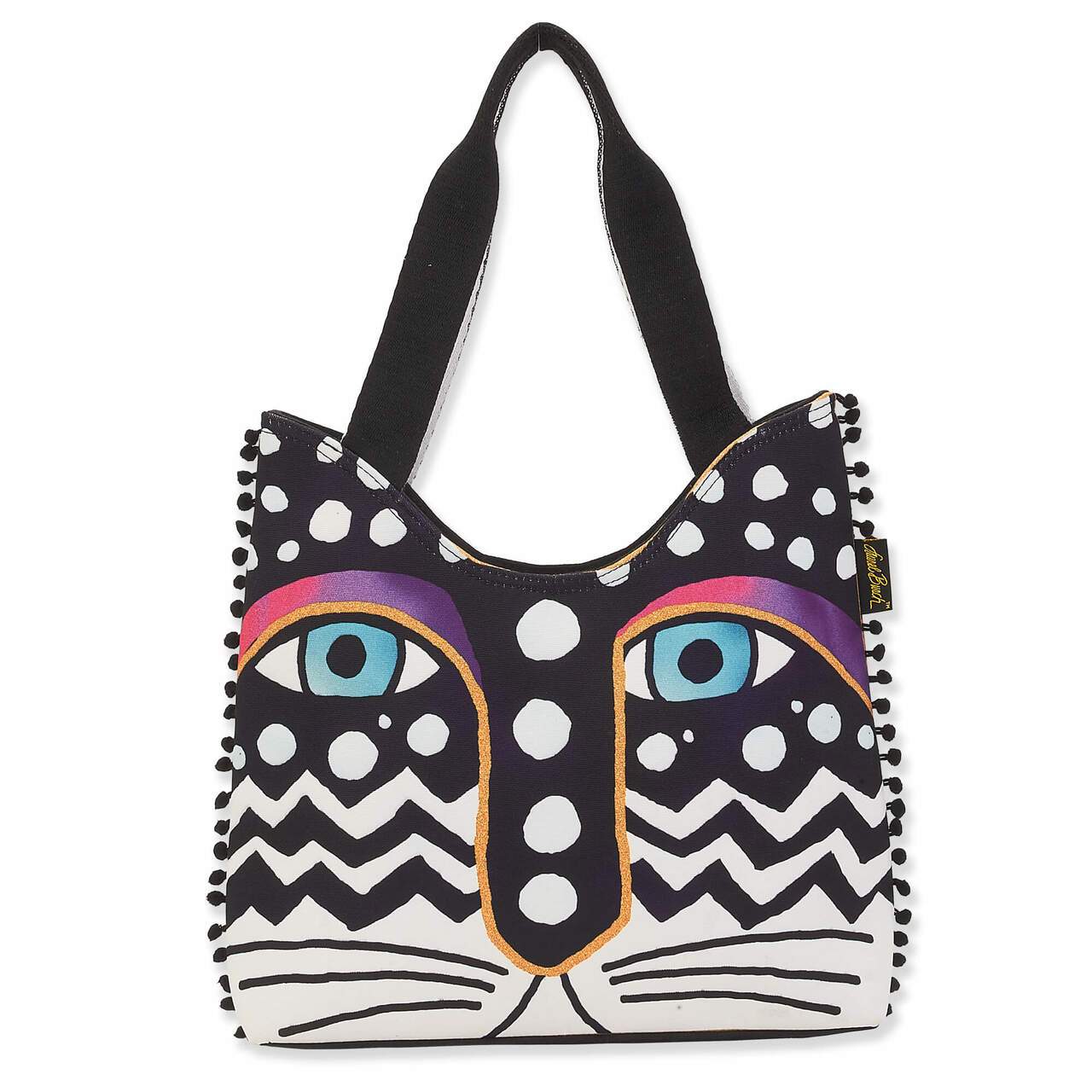 Cat Themed Gifts For Women, Cat Face Handbag, Canvas Cat Purse