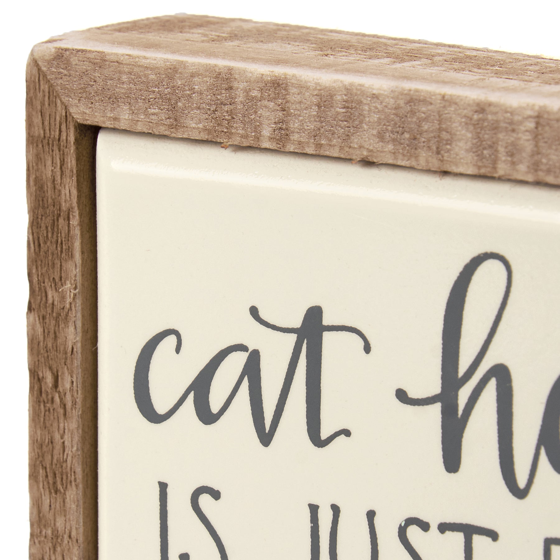 Funny Gifts For Cat Owners, Cat Hair Is Part Of The Decor Box Sign