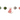 Decorative garland with a cat-shaped ornament and felt balls on a white background