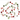 Decorative garland with dog-shaped ornaments and colorful balls on a white background