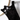 A black cat-shaped bath towel hanging from a metal rod, featuring embroidered white cat eyes, whiskers, and a small nose on a white background.
