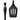 Black cat-shaped spatula on a white background