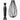 Black whisk with a cat-shaped handle on a white background