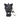 Black cat-shaped keychain light on a white background