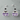 Pair of cat-shaped earrings with purple and black design on a white background