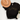 Black t-shirt with a cat heartbeat design next to a brown hat on a white background