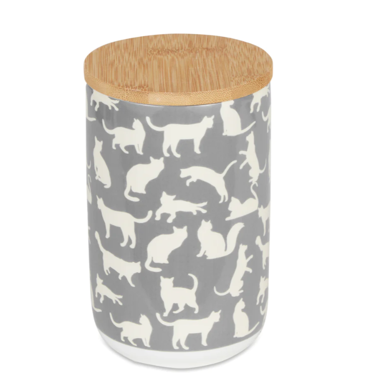 Cat Kitchen Canister Made Of Ceramic