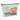 A mint green zippered pouch featuring a colorful illustration of an orange tabby cat sleeping on books next to a teacup with blue flowers. The pouch has a gold zipper and is shown on a clean white background.