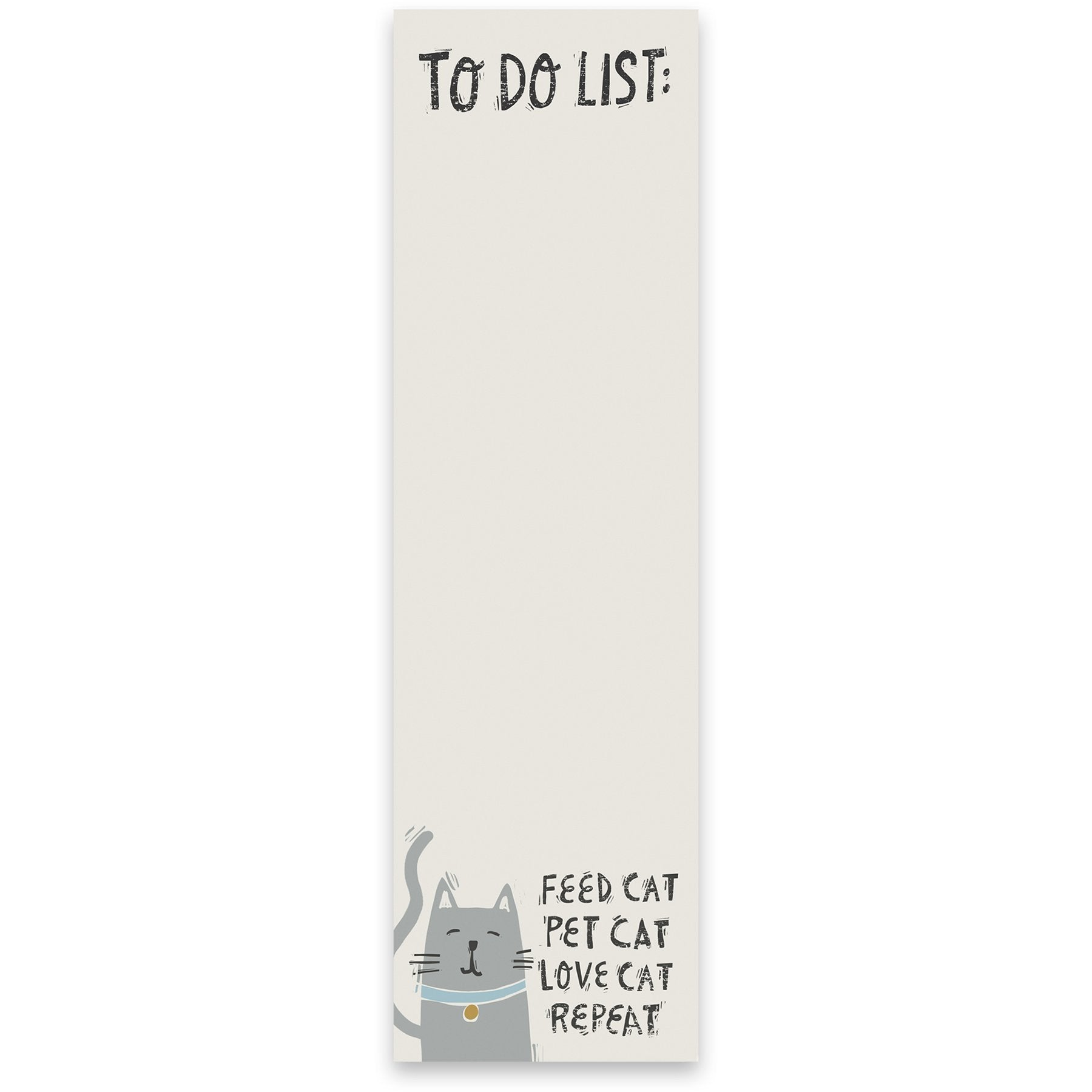 Funny Gifts for Cat Lovers, Cat Themed Stationery, Cat Note Pad Featuring The Words Feed Cat Pet Cat Love Cat Repeat