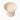 Beige ceramic ramekin on a white background