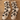 Pair of leopard print socks on a wooden surface