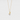 Gold necklace with a pearl pendant on a light gray background