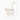 White ceramic cat-shaped planter with gold wire tail and round wire glasses, shown with dimension lines indicating 6 x 6 x 6 inches on a white background.