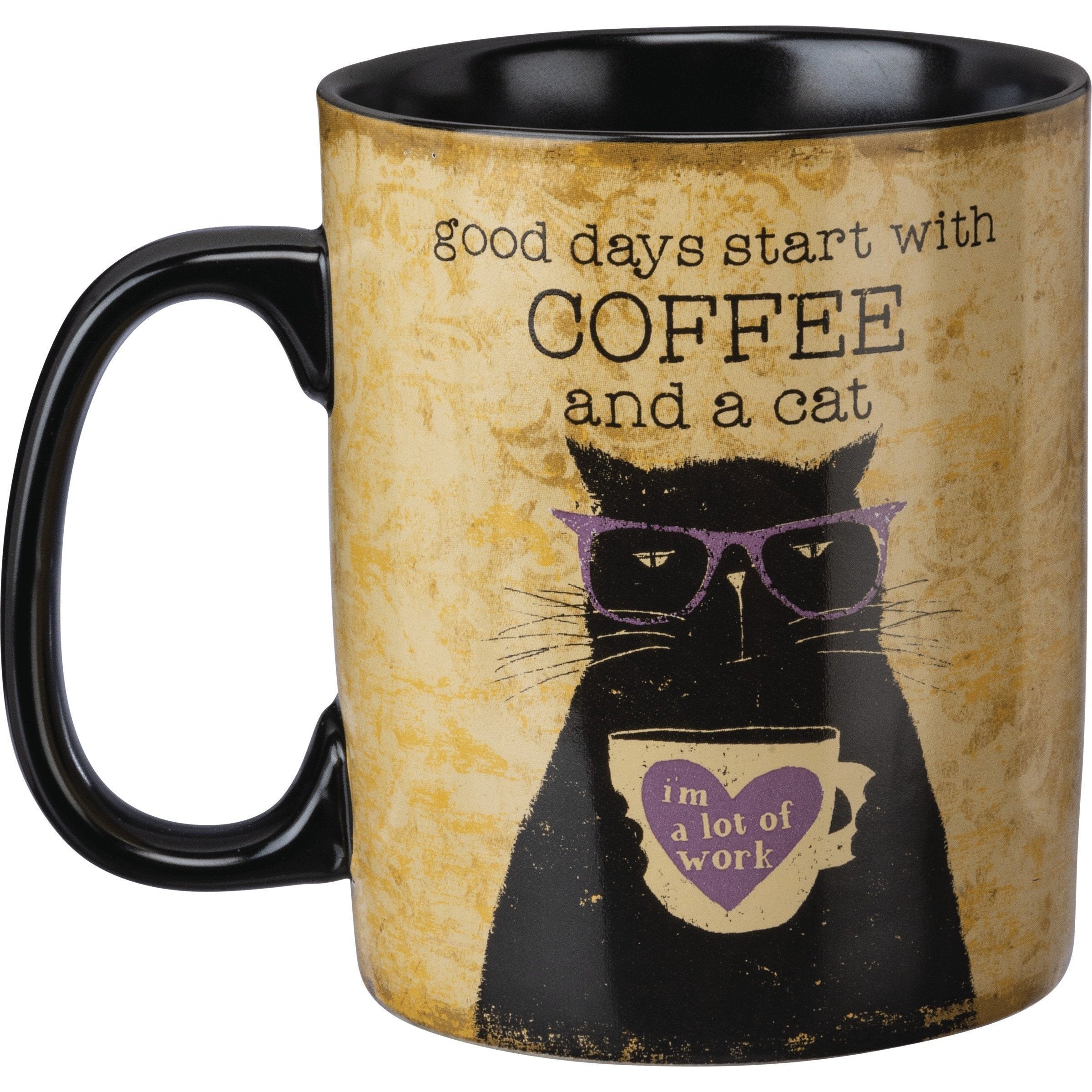 Gifts For Cat Owners, Funny Cat Coffee Mugs, Good Days Start With Coffee And A Cat Mug