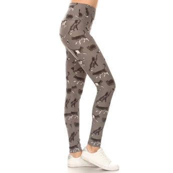 Cat Print Yoga Pants For Women