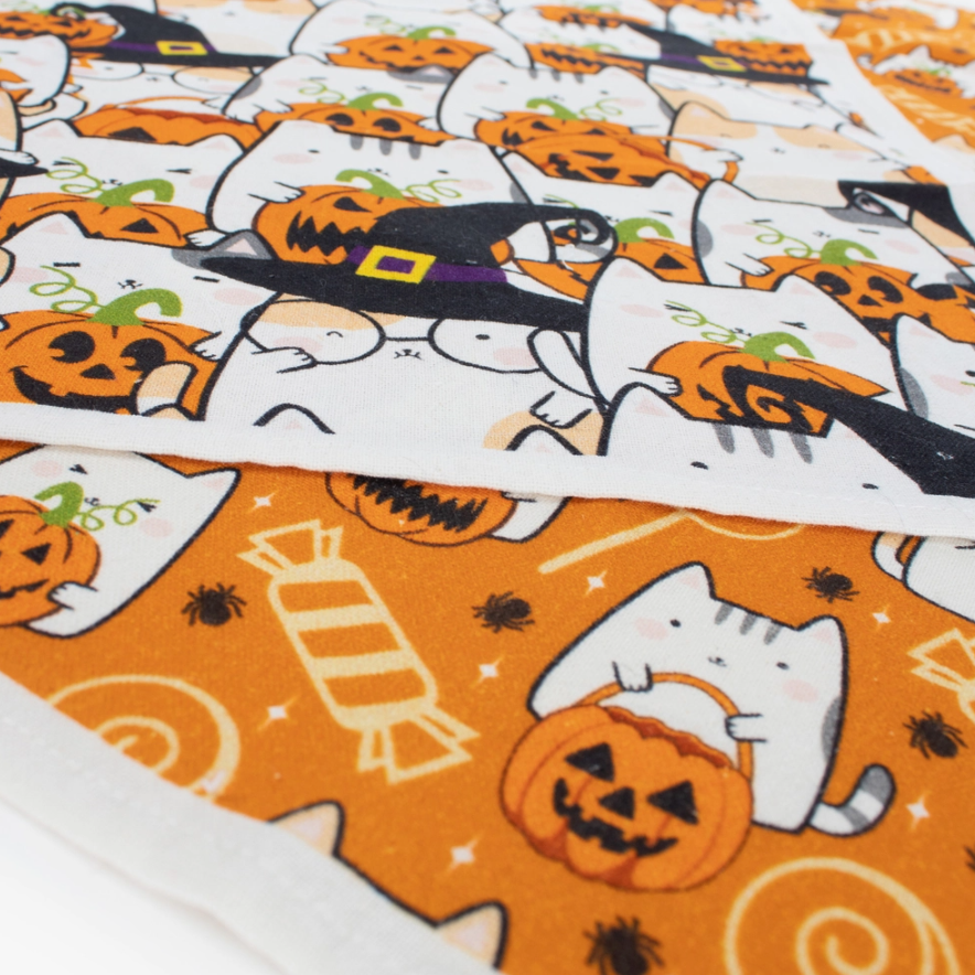 Cat Themed Halloween Decor, Cat Kitchen Towels For Halloween