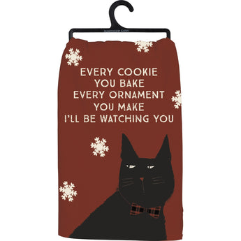 Cat Related Presents, Funny Cat Themed Christmas Kitchen Towel