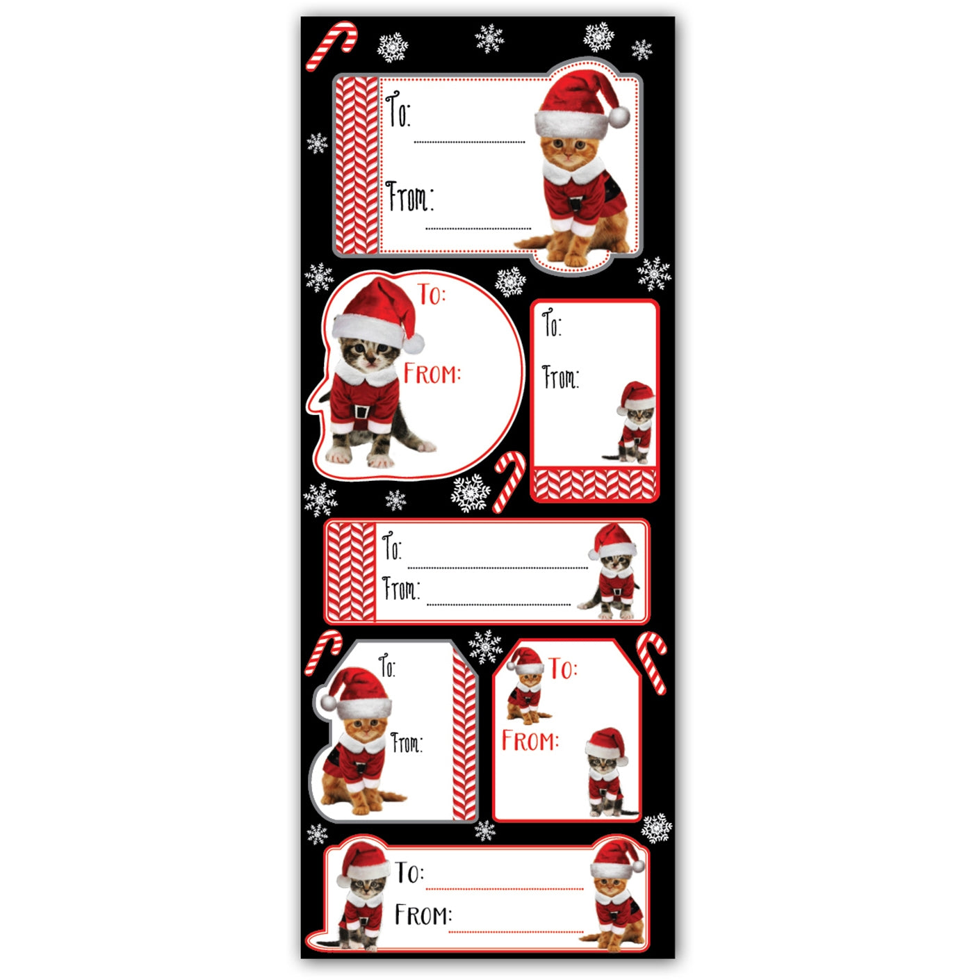 Kitty Cat Christmas Gift Labels For Cat Lover Christmas Gifts