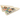 Triangular ceramic dish with colorful cat illustrations on a white background