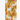 A vertical rectangular print or card featuring a repeating pattern of white cats with black stripes among pink and magenta flowers and green leaves on a mustard-yellow background. The numbers '27 28' appear near the center.