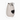 A white cat-shaped decorative container or planter with black glasses, a black heart on the front, and dimension arrows showing 6 inches tall by 4 inches wide on a light gray background.