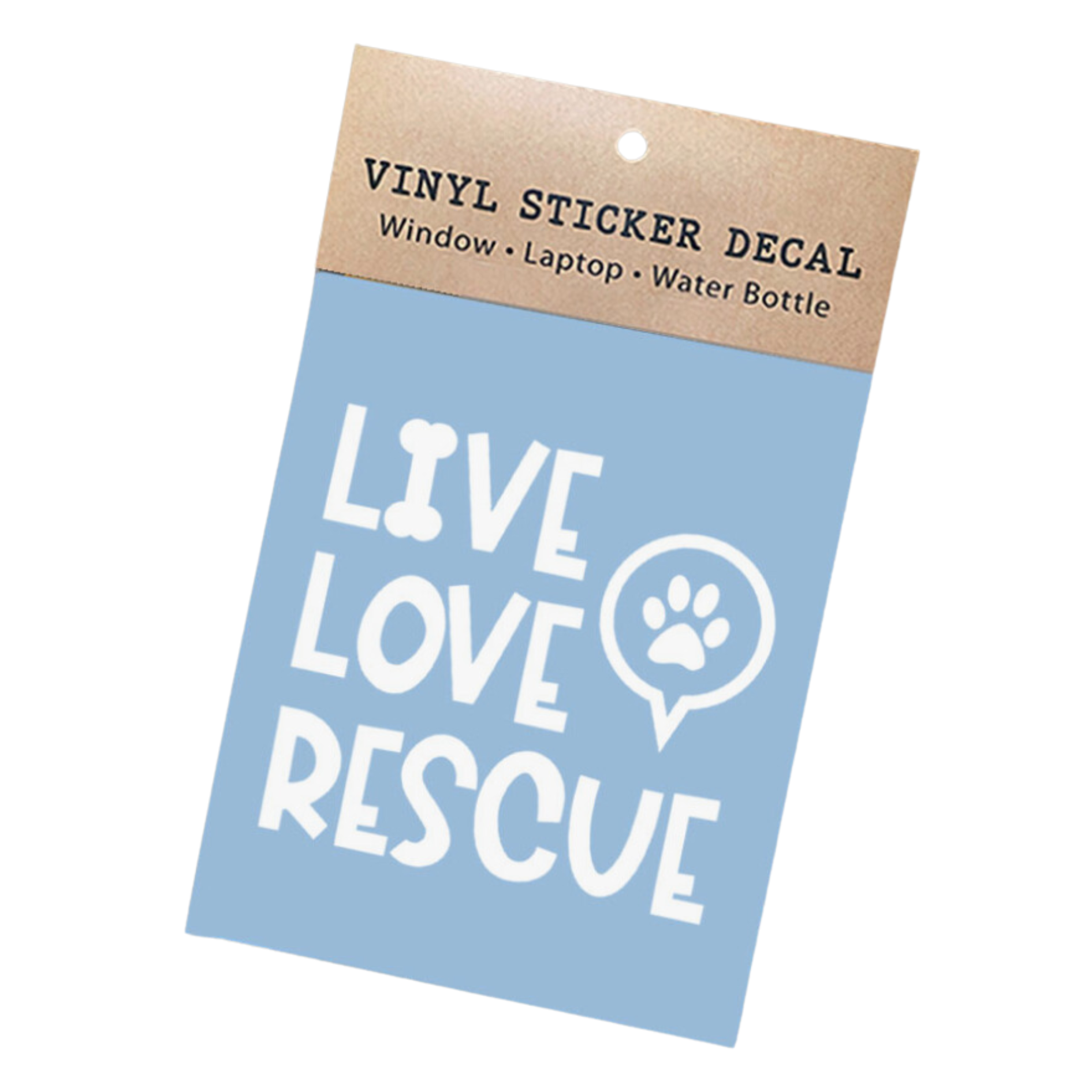 Live Love Rescue Car Sticker – Purrs and Whiskers