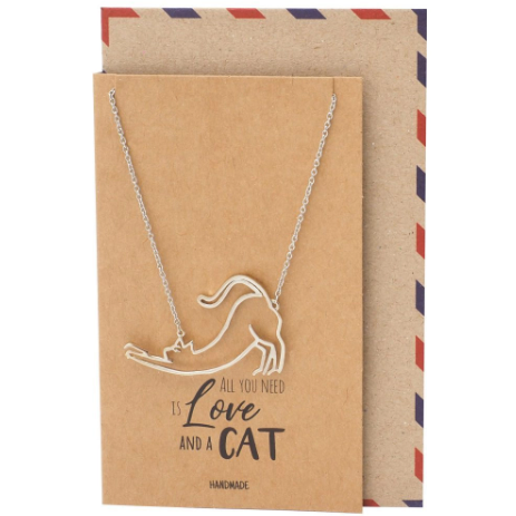 Cat Inspired Jewelry, All You Need Is Love And A Cat Necklace