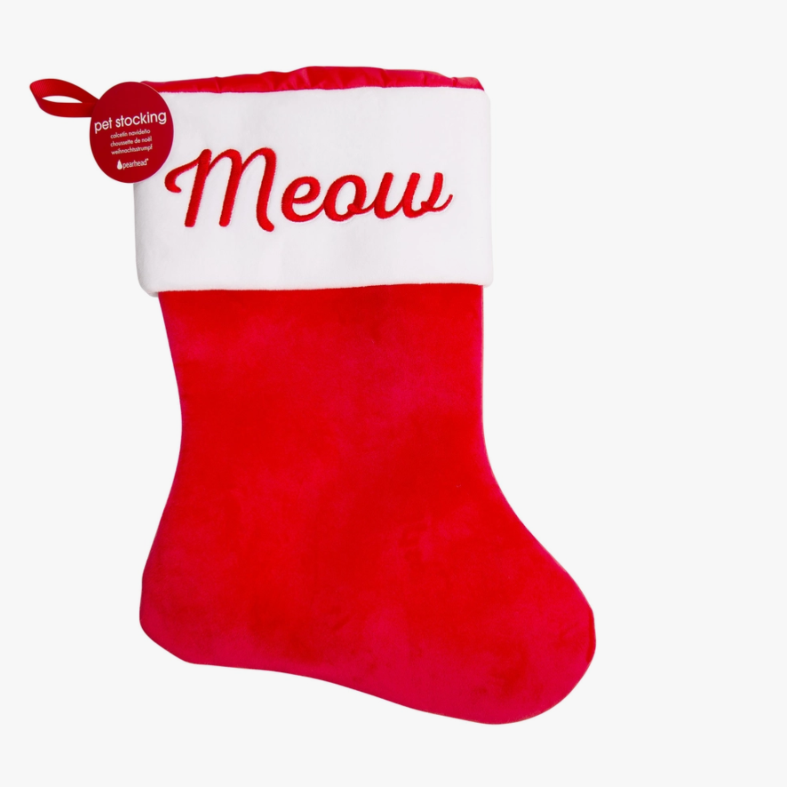 Cat Christmas Presents, Meow Christmas Stocking