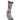 A single gray crew sock with a festive Christmas cat pattern, featuring black cats wearing red Santa hats and the words 'SNOWY CHRISTMAS' on a white background.